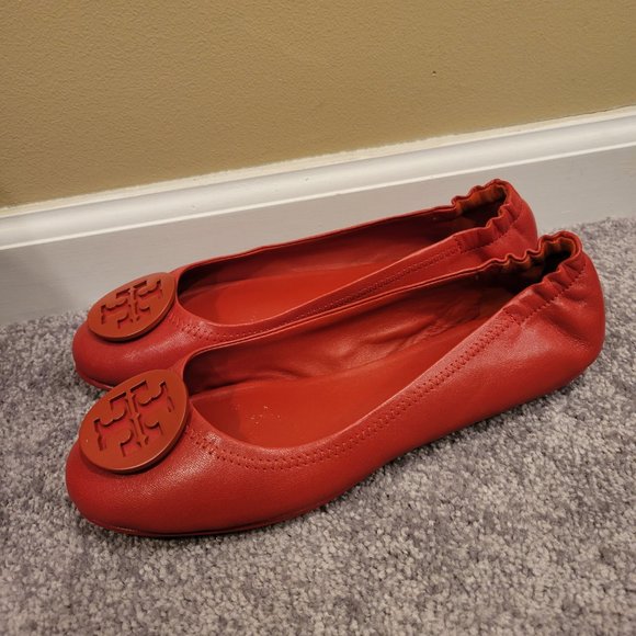 Tory Burch Minnie Travel Ballet flat, red leather